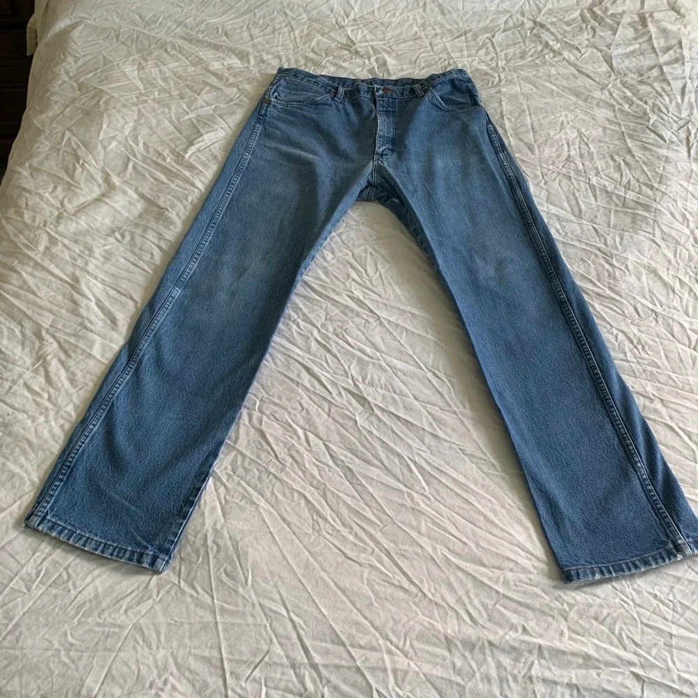 Wrangler 36x32 Jeans Blue 13MWZ Cowboy Cut Original Fit Straight Leg Denim
